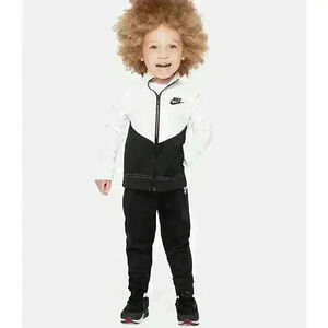 Nike Boy's Track Jacket Black White 12 months